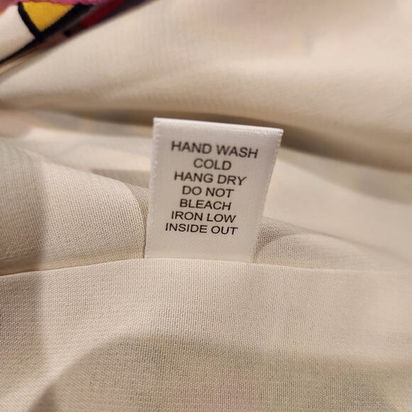 Sabine Womens Multi Color Geo Print Tied Rope Strap Tank Top Size Small Y2K 90s - Picture 7 of 10